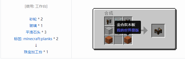 我的世界铁砧工艺重力科技功能方块合成表大全2026