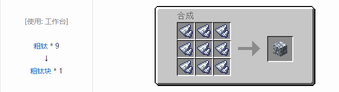 我的世界铁砧工艺重力科技建筑方块合成表大全2026