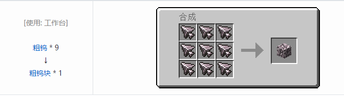 我的世界铁砧工艺重力科技建筑方块合成表大全2026