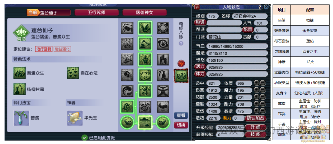 梦幻西游普陀山带什么套装2026