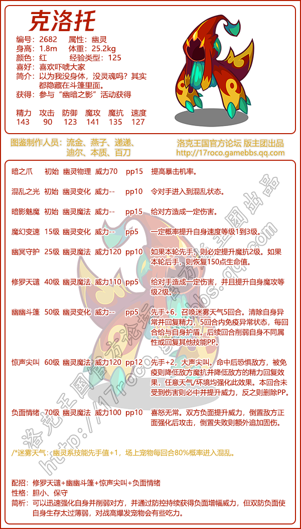 洛克王国宠物图鉴大全2026