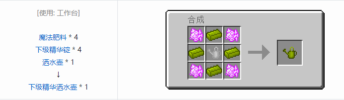 我的世界神秘农业工具合成表大全2026