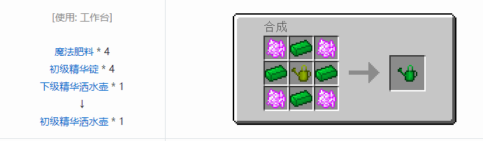 我的世界神秘农业工具合成表大全2026