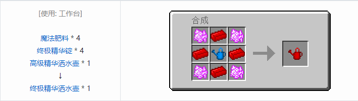 我的世界神秘农业工具合成表大全2026