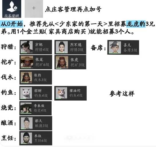 燕云十六声家业详细升级攻略