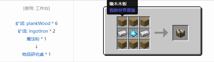 我的世界魔法金属mod设备合成表大全2026