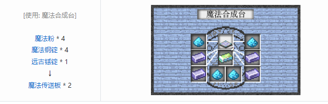 我的世界魔法金属mod设备合成表大全2026