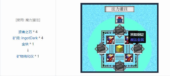 我的世界魔法金属mod设备合成表大全2026