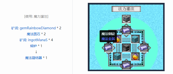 我的世界魔法金属mod设备合成表大全2026