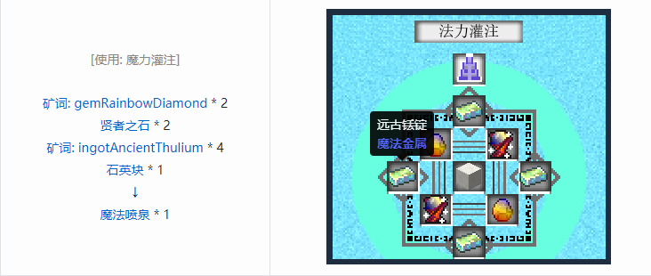 我的世界魔法金属mod设备合成表大全2026