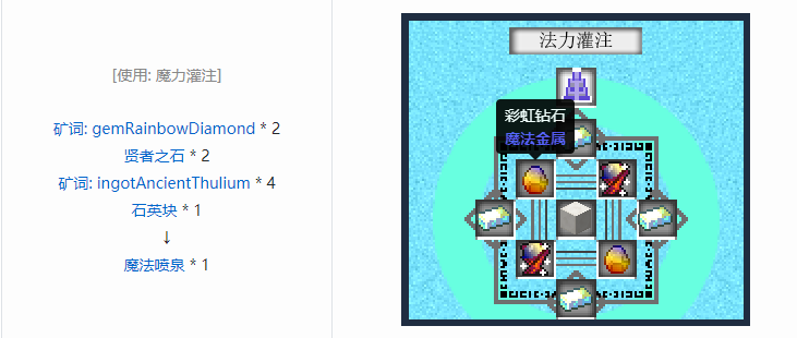 我的世界魔法金属mod设备合成表大全2026