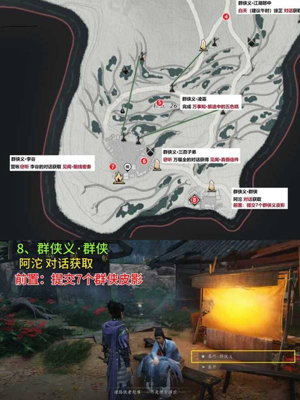 燕云十六声滹沱影灯戏话群侠义收集攻略