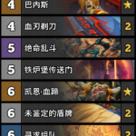 《炉石传说》狗头人战士卡组汇总