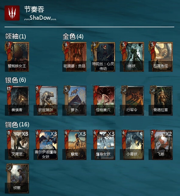 《巫师之昆特牌》节奏吞怪卡牌推荐