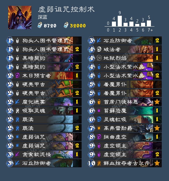 《炉石传说》虚弱诅咒控制术卡组推荐