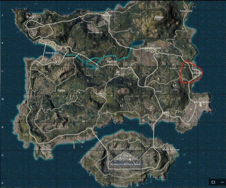 《绝地求生》L城地理位置分析