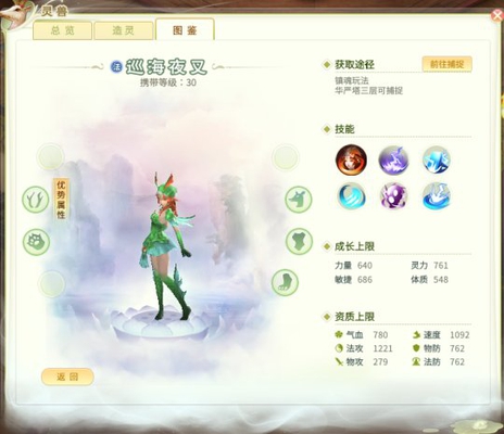 《灵山奇缘》灵兽巡海夜叉介绍