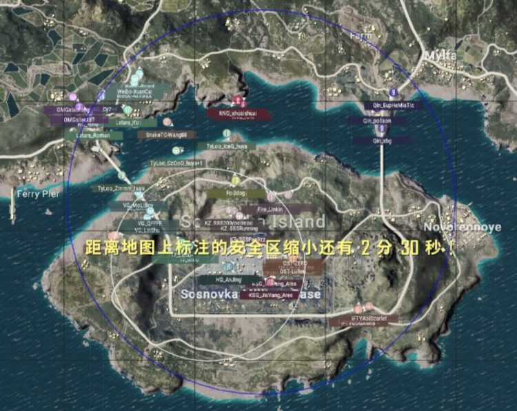 《绝地求生》机场圈分析
