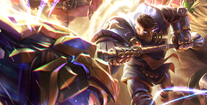 《LOL》8.8中单杰斯一炮千伤