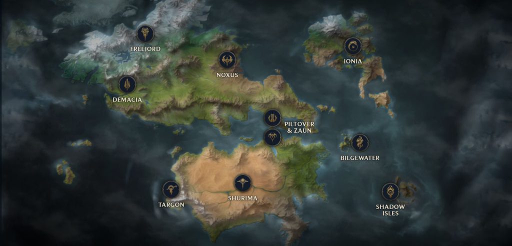 《LOL》官方大地图符文之地预览