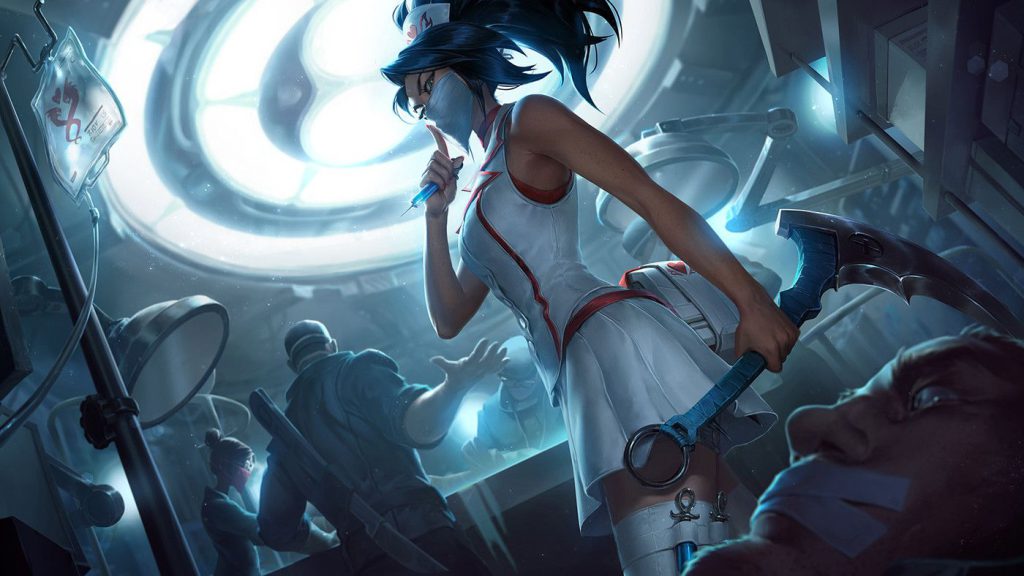 《LOL》实习护士阿卡丽皮肤设计过程曝光