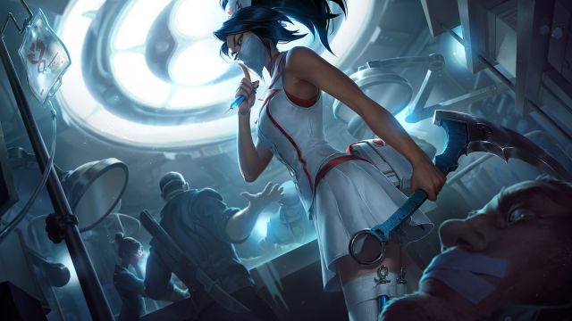 《LOL》8.15实习护士阿卡丽​皮肤外观预览