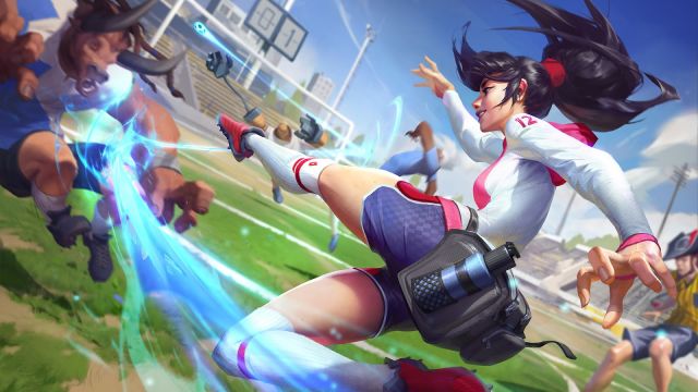 《LOL》8.15足球宝贝阿卡丽外观预览