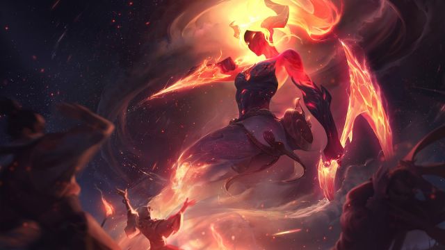 《LOL》8.15阿卡丽无限烈焰皮肤外观预览