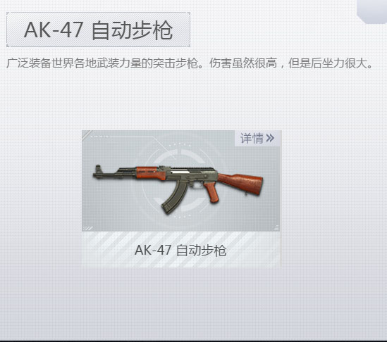 《荒野行动plus》AK-47自动步枪属性介绍