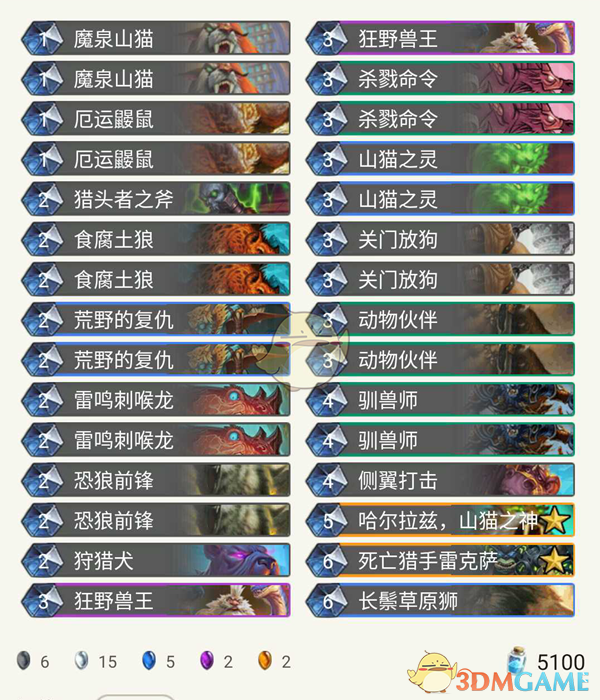 《炉石传说》拉斯塔哈​​K神高胜率卡组推荐