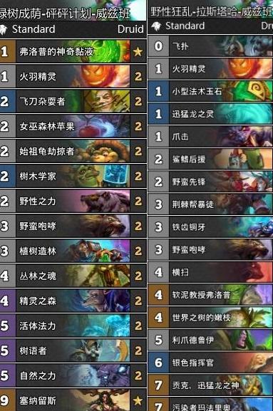 《炉石传说》新版本威兹班德鲁伊卡组简评