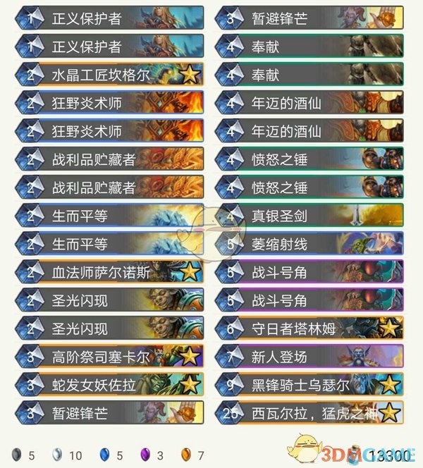 《炉石传说》拉斯塔哈天启骑天梯传说攻略