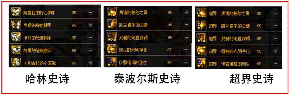 《DNF》95装备称呼全介绍