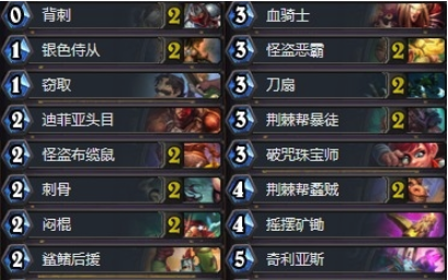 《炉石传说》暗影崛起跟班财宝贼卡组介绍