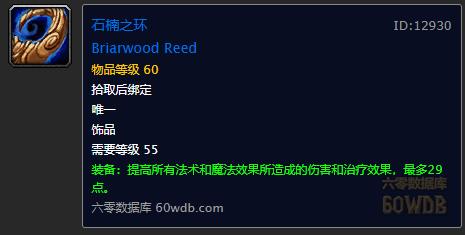 《魔兽世界》怀旧服前期神器介绍