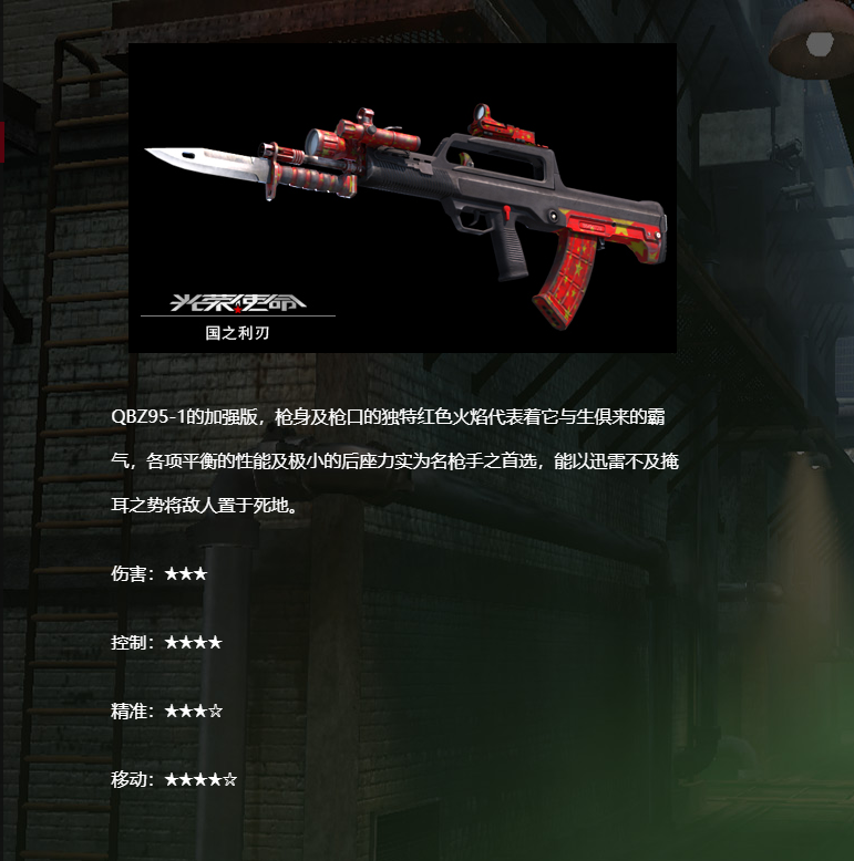 《光荣使命》武器介绍国之利刃