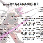 《DNF》95暗帝普雷装备选择与升级顺序推荐