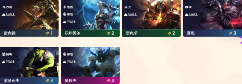《LOL》云顶之弈狂战士羁绊
