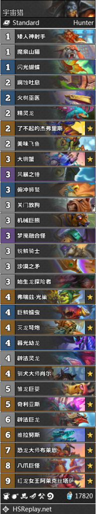 《炉石传说》巨龙降临猎人最强卡组推荐
