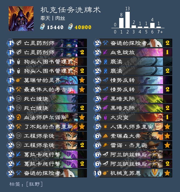 《炉石传说》巨龙降临狂野洗牌术卡组推荐