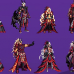 《DNF》全职业红色天十套外观展示