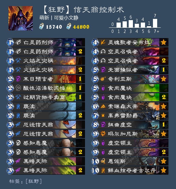 《炉石传说》2020狂野卡组排名