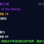 《魔兽世界》殉难者之戒戒指介绍