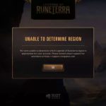 《LOR》unable to determine region解决方法