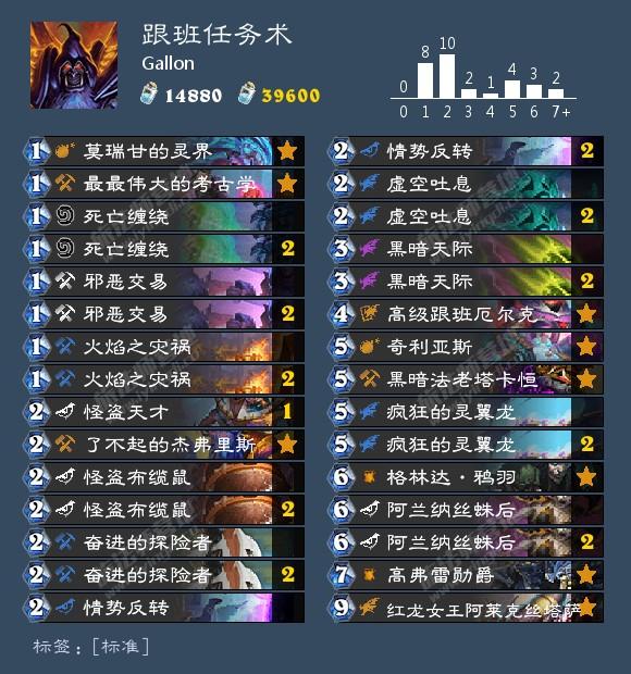 《炉石传说》巨龙降临跟班任务术卡组攻略