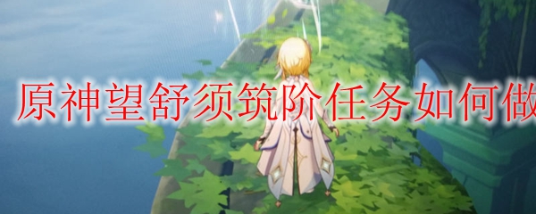 原神望舒须筑阶任务如何做